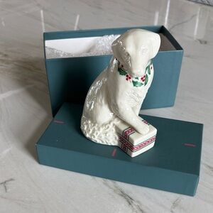 Lenox Holiday Retriever Figurine with Original Box